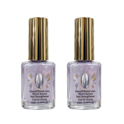 📢📢Last Day: 60% OFF🔥⏰Lilac Glossy Mirror Nail Strengthener