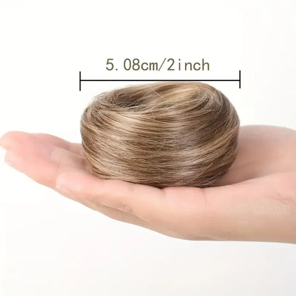 Synthetic Messy Bun Hair Piece for Women, Curly Updo Scrunchie Extension👑 ✨