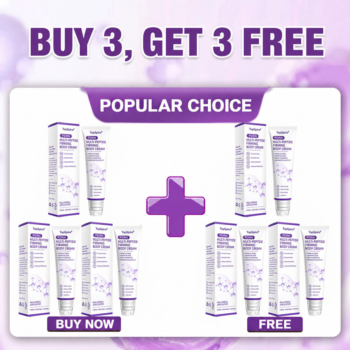 TopSpire®🎗️ PDRN Multi-Peptide Massage Roller Cream – Anti-Aging, Hydrating, Firming & Lifting Care for Smoother, More Radiant-Looking Skin