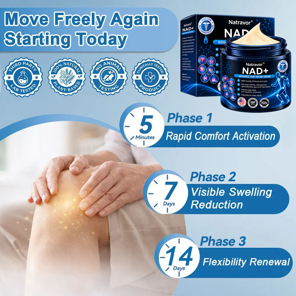 🔥🔥Official Store:  🦵𝐍𝐚𝐭𝐫𝐚𝐯𝐨𝐫™ NAD+ Advanced Anti-Aging Joint Relief Cre am (Specially for mature adults & recommended for daily joint care)🔥𝑳𝒂𝒔𝒕 𝒅𝒂𝒚 𝒑𝒓𝒐𝒎𝒐𝒕𝒊𝒐𝒏 7𝟎% 𝒐𝒇𝒇
